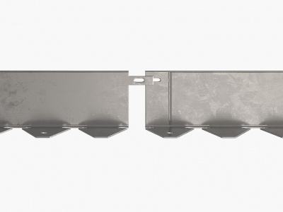 Металлический бордюр ZN 1200*50*45*1,5 компл.(усиленный, высота 5 см + заклепка)