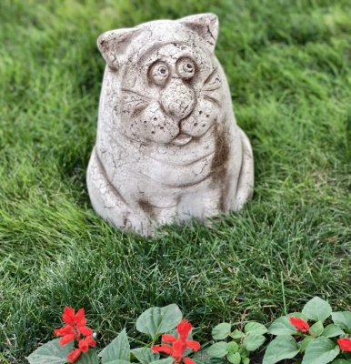 Кот из шамотной глины «Котяра-сибарит» | Фигурка от Элис